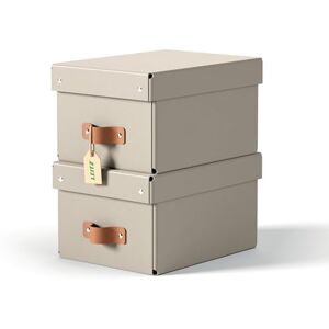 Leitz Puro Small Storage Box with Lid – Set of 2 Durable Storage Boxes, Compatible with Cube Units & Shelves, 7L Stackable Organiser, Suitable for Home & Office (20 x 28 x 15 cm, Sand Beige) Leitz Puro Small Storage Box with Lid – Set of 2 Durable Storage Boxes, Compatible with Cube Units & Shelves, 7L Stackable Organiser, Suitable for Home & Office (20 x 28 x 15 cm, Sand Beige)