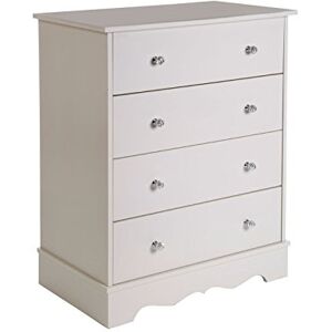 Premier Housewares Emily Kids 4 Drawer Chest, Wood Ivory Premier Housewares Emily Kids 4 Drawer Chest, Wood Ivory
