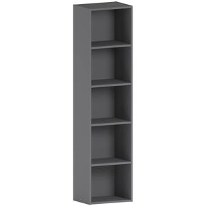 Vida Designs Oxford 5 Tier Cube Bookcase, Grey Wooden Shelving Display Storage Unit Office Living Room Furniture Vida Designs Oxford 5 Tier Cube Bookcase, Grey Wooden Shelving Display Storage Unit Office Living Room Furniture