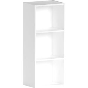 Vida Designs Oxford 3 Tier Cube Bookcase, White Wooden Shelving Display Storage Unit Office Living Room Furniture Vida Designs Oxford 3 Tier Cube Bookcase, White Wooden Shelving Display Storage Unit Office Living Room Furniture