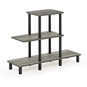 Furinno TURN-N-TUBE Storage Shelves, 3-Tier Ladder Book Shelf, Accent Display Shelf, Toolless Open Shelves, Round Tubes, for Organization and Storage, Living Room, Garage, Home Office, French Oak Furinno TURN-N-TUBE Storage Shelves, 3-Tier Ladder Book Shelf, Accent Display Shelf, Toolless Open Shelves, Round Tubes, for Organization and Storage, Living Room, Garage, Home Office, French Oak