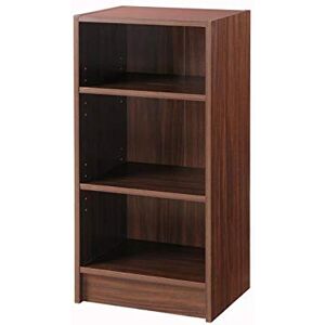 TAD TIMBER ART DESIGN UK Timber Art Design UK 3 Tier Bookcase Storage Open Floor Mount Industrial Rack Display Shelving Organiser Cubes Unit For Living Room, Office, Study Room Furniture, Walnut Effect W40 x H80 x D30cm TAD TIMBER ART DESIGN UK Timber Art Design UK 3 Tier Bookcase Storage Open Floor Mount Industrial Rack Display Shelving Organiser Cubes Unit For Living Room, Office, Study Room Furniture, Walnut Effect W40 x H80 x D30cm