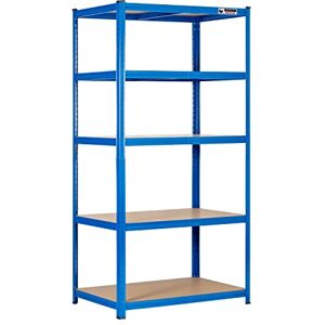 Rhino 5 Tier Heavy-Duty Industrial Storage Shelves Blue 180x90x60cm Rhino 5 Tier Heavy-Duty Industrial Storage Shelves Blue 180x90x60cm
