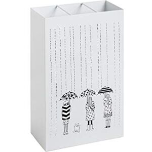 HAKU Möbel Umbrella Stand White, Metal Size: W 30 cm X H 48 cm X D 16 cm, Style: Modern HAKU Möbel Umbrella Stand White, Metal Size: W 30 cm X H 48 cm X D 16 cm, Style: Modern