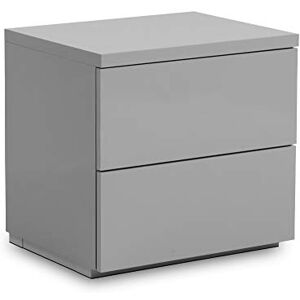 Julian Bowen Monaco 2 Drawer Bedside, Grey Julian Bowen Monaco 2 Drawer Bedside, Grey