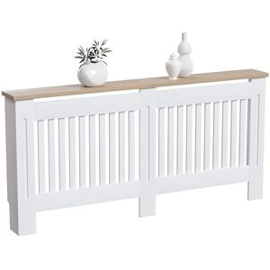 Vida Designs Arlington Radiator Cover White Modern Painted MDF Cabinet, Slats, Grill, Wood Top Shelf, Extra Large (H: 83.3 / W: 172 / D: 19 cm) Vida Designs Arlington Radiator Cover White Modern Painted MDF Cabinet, Slats, Grill, Wood Top Shelf, Extra Large (H: 83.3 / W: 172 / D: 19 cm)