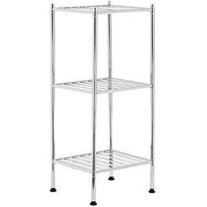 Premier Housewares 3 Tier Shelf Unit, Silver Premier Housewares 3 Tier Shelf Unit, Silver