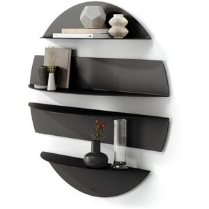 Umbra Solis Wall Shelves, Round Metal Shelf with 4 Separate Shelves for Books, Candles, Picture Frames and More, Set of 4, Black Umbra Solis Wall Shelves, Round Metal Shelf with 4 Separate Shelves for Books, Candles, Picture Frames and More, Set of 4, Black