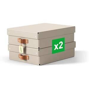 Leitz Puro Medium Low Storage Box with Lid – Set of 2 Durable Storage Boxes, Compatible with Cube Units & Shelves, 8L Stackable Organiser, Suitable for Home & Office (27 x 37 x 10cm, Sand Beige) Leitz Puro Medium Low Storage Box with Lid – Set of 2 Durable Storage Boxes, Compatible with Cube Units & Shelves, 8L Stackable Organiser, Suitable for Home & Office (27 x 37 x 10cm, Sand Beige)