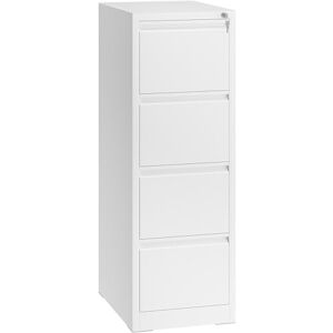 YITAHOME Filing Cabinet with 4 Lockable Drawers, Anti-tipping Rolling Filing Cabinet with Wheel for Home Office, Under Desk File Storage Cabinets for Letter/Legal/A4 Size, White, 62 x 45 x 133cm YITAHOME Filing Cabinet with 4 Lockable Drawers, Anti-tipping Rolling Filing Cabinet with Wheel for Home Office, Under Desk File Storage Cabinets for Letter/Legal/A4 Size, White, 62 x 45 x 133cm