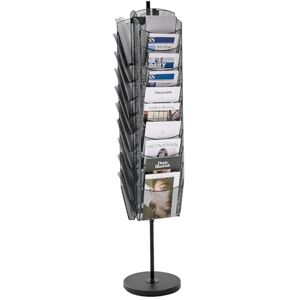 VEVOR Rotating Brochure Display Rack, 30 Pockets Mesh Magazine Literature Display Stand, Portable Floor Standing Magazine Rack, Metal Newspaper Catalog Holders for Shop Exhibitions Office Trade Show VEVOR Rotating Brochure Display Rack, 30 Pockets Mesh Magazine Literature Display Stand, Portable Floor Standing Magazine Rack, Metal Newspaper Catalog Holders for Shop Exhibitions Office Trade Show