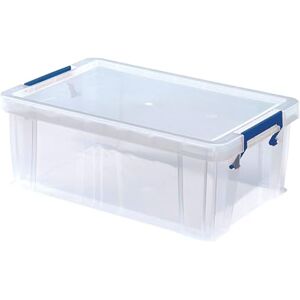 BANKERS BOX 10L Plastic Storage Boxes with Lids. ProStore Super Strong Plastic Storage Boxes (14 x 34 x 21.5cm), Made in the UK, Clear BANKERS BOX 10L Plastic Storage Boxes with Lids. ProStore Super Strong Plastic Storage Boxes (14 x 34 x 21.5cm), Made in the UK, Clear