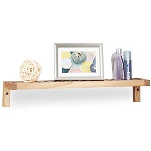 Relaxdays Walnut Wall Rack, Hanging Shelf, Wooden Shelving Unit, for Bathroom, Kitchen, Kid’s Room, HxWxD: 10 x 60 x 12.5 cm, Natural, Wood, 12.5 x 60 x 10 cm Relaxdays Walnut Wall Rack, Hanging Shelf, Wooden Shelving Unit, for Bathroom, Kitchen, Kid’s Room, HxWxD: 10 x 60 x 12.5 cm, Natural, Wood, 12.5 x 60 x 10 cm