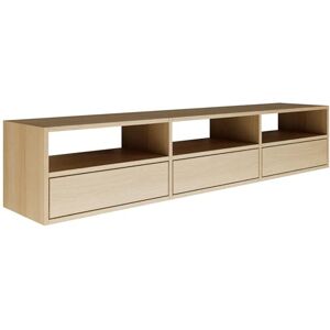 SELSEY TV Lowboard Lindberg Oak Colour Modern TV Chest of Drawers 150 x 30 x 30 cm (W x D x H) TV Base Cabinet for Living Room Cabinet with Flaps Push to Open Lowboard Hanging TV Cabinet Wall SELSEY TV Lowboard Lindberg Oak Colour Modern TV Chest of Drawers 150 x 30 x 30 cm (W x D x H) TV Base Cabinet for Living Room Cabinet with Flaps Push to Open Lowboard Hanging TV Cabinet Wall