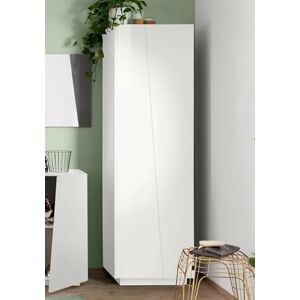 Dmora Multipurpose Wardrobe Medea, Shoe rack with 2 doors and 5 shelves, Multifunctional cabinet, 100% Made in Italy, cm 60x38h200, Glossy white Dmora Multipurpose Wardrobe Medea, Shoe rack with 2 doors and 5 shelves, Multifunctional cabinet, 100% Made in Italy, cm 60x38h200, Glossy white