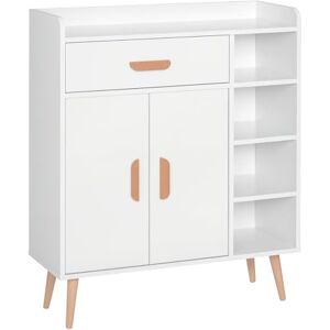 HOMCOM Sideboard, Side Cabinet, Floor Cupboard with Storage Drawer for Hallway, Kitchen, Bedroom, Living Room, White HOMCOM Sideboard, Side Cabinet, Floor Cupboard with Storage Drawer for Hallway, Kitchen, Bedroom, Living Room, White