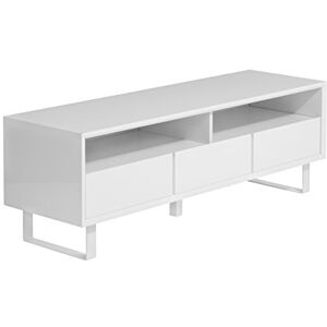 Premier Housewares 3-Drawers/2-Shelves High Gloss Media Cabinet, White Premier Housewares 3-Drawers/2-Shelves High Gloss Media Cabinet, White