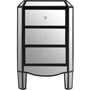 Premier Housewares 3 Drawer Mirrored Chest/Chest Of Drawers Bedroom/Silver Chest Of Drawers/Chest Of Draws/Bedroom Chest Of Drawers W51 x D42 x H79cm Premier Housewares 3 Drawer Mirrored Chest/Chest Of Drawers Bedroom/Silver Chest Of Drawers/Chest Of Draws/Bedroom Chest Of Drawers W51 x D42 x H79cm