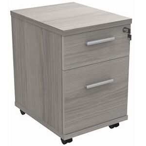 Office Hippo Essentials Heavy Duty 2 Drawer (1 for Filing) Mobile Pedestal A4 and Foolscap File Cabinet, Office Cabinet, Lockable Office Storage, 5 Year Wty, Alaskan Grey Oak, 40.4 x 50 x 59.5 cm Office Hippo Essentials Heavy Duty 2 Drawer (1 for Filing) Mobile Pedestal A4 and Foolscap File Cabinet, Office Cabinet, Lockable Office Storage, 5 Year Wty, Alaskan Grey Oak, 40.4 x 50 x 59.5 cm