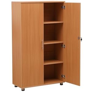 MMT Furniture Designs Ltd Office Storage Cupboard Bookcase Filing Cabinet Beech Lockable 2 Door Cabinet MMT Furniture Designs Ltd Office Storage Cupboard Bookcase Filing Cabinet Beech Lockable 2 Door Cabinet