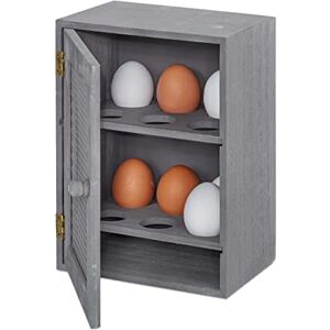 Relaxdays Rustic Egg Cabinet - 12 Egg Capacity Relaxdays Rustic Egg Cabinet - 12 Egg Capacity