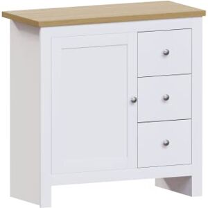 Vida Designs Arlington Sideboard 3 Drawer 1 Door Cabinet Cupboard Storage MDF Furniture White Vida Designs Arlington Sideboard 3 Drawer 1 Door Cabinet Cupboard Storage MDF Furniture White