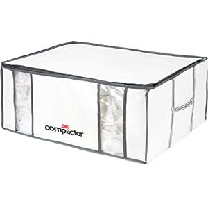 Compactor Life 3D XXL Vacuum Storage Boxes Set of 5 White, Semi-Rigid, Space-Saving Storage Solution Compactor Life 3D XXL Vacuum Storage Boxes Set of 5 White, Semi-Rigid, Space-Saving Storage Solution