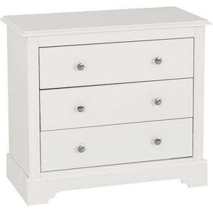 Seconique Stratford 3 Drawer Chest in White Seconique Stratford 3 Drawer Chest in White