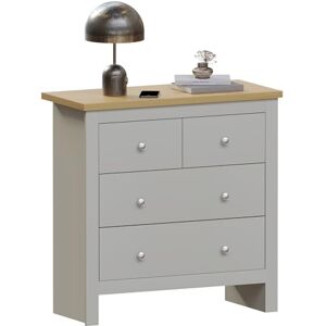 Vida Designs Arlington 2+2 Chest of Drawers Cabinet Storage Modern Bedroom Furniture (Grey) Vida Designs Arlington 2+2 Chest of Drawers Cabinet Storage Modern Bedroom Furniture (Grey)