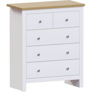 Vida Designs Arlington 3+2 Chest of Drawers Cabinet Storage Modern Bedroom Furniture (White) Vida Designs Arlington 3+2 Chest of Drawers Cabinet Storage Modern Bedroom Furniture (White)