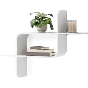 Umbra Montage Modern and Contemporary Wall Shelf, White Umbra Montage Modern and Contemporary Wall Shelf, White