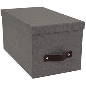 Bigso Box of Sweden Bigso Silvia Organizational Storage Box with Leather Handle for Shelves and Stacks Easily Durable and Decorative Storage Boxes with Lids 5.9 in x 6.5 in x 11.6 in Gray Bigso Box of Sweden Bigso Silvia Organizational Storage Box with Leather Handle for Shelves and Stacks Easily Durable and Decorative Storage Boxes with Lids 5.9 in x 6.5 in x 11.6 in Gray