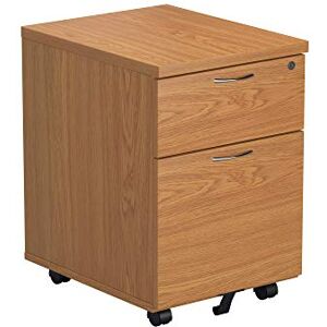 Office Hippo Heavy Duty 2 Drawer (1 for Filing) Mobile Pedestal Filing Cabinet, with Anti-Tilt Mechanism & Lockable Office Storage, 5 Year Wty By Oak Office Hippo Heavy Duty 2 Drawer (1 for Filing) Mobile Pedestal Filing Cabinet, with Anti-Tilt Mechanism & Lockable Office Storage, 5 Year Wty By Oak