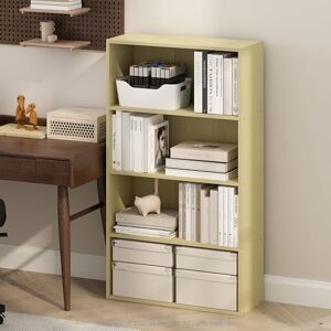 Furinno SIMPLE Book Shelf, 4-Tier Bookshelf, Bookcase with Open Shelf, 9.4 x 23.6 x 41.7, for Living Room, Bedroom, Home Office, Steam Beech Furinno SIMPLE Book Shelf, 4-Tier Bookshelf, Bookcase with Open Shelf, 9.4 x 23.6 x 41.7, for Living Room, Bedroom, Home Office, Steam Beech