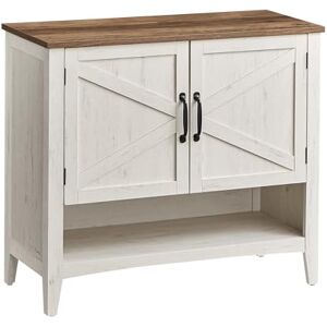 VASAGLE Shoe Cabinet, 3-Tier Shoe Storage Organiser, Traditional American Style Shoe Storage Unit, with Height-Adjustable Shelf, Handles, Sturdy Legs, Hallway, Rustic White LBC038W01 VASAGLE Shoe Cabinet, 3-Tier Shoe Storage Organiser, Traditional American Style Shoe Storage Unit, with Height-Adjustable Shelf, Handles, Sturdy Legs, Hallway, Rustic White LBC038W01