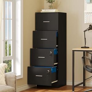 YITAHOME 4 Drawers Filing Cabinets, Lockable Vertical File Cabinet for Letter/Legal/A4 Size, Anti-tipping File Drawer Storage Cabinets for Home Office, White, 35 x 40 x 127.5cm (black) YITAHOME 4 Drawers Filing Cabinets, Lockable Vertical File Cabinet for Letter/Legal/A4 Size, Anti-tipping File Drawer Storage Cabinets for Home Office, White, 35 x 40 x 127.5cm (black)