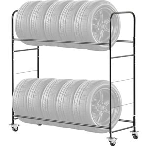 Vevor Tire Storage Rack - Steel, 2-layer, Holds 12 Tires Vevor Tire Storage Rack - Steel, 2-layer, Holds 12 Tires