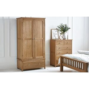 Julian Bowen Mallory Combination Wardrobe, Oak, 190 x 97 x 55 Julian Bowen Mallory Combination Wardrobe, Oak, 190 x 97 x 55