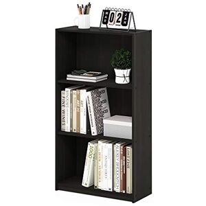 Furinno Basic 3-Tier Bookcase Storage Shelves, Espresso Furinno Basic 3-Tier Bookcase Storage Shelves, Espresso