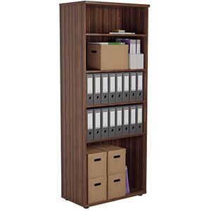 Office Hippo Heavy Duty Bookcase, Robust Book Case, Storage Unit with 4 Adjustable Shelves & Adjustable Feet, Stable Home Office Furniture, Simple To Assemble Dark Walnut Office Hippo Heavy Duty Bookcase, Robust Book Case, Storage Unit with 4 Adjustable Shelves & Adjustable Feet, Stable Home Office Furniture, Simple To Assemble Dark Walnut