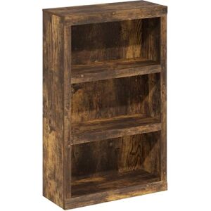 Furinno Rail 3-Tier Open Shelf Bookcase, Amber Pine Furinno Rail 3-Tier Open Shelf Bookcase, Amber Pine