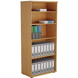 Office Hippo Heavy Duty Bookcase, Robust Book Case, Storage Unit with 4 Adjustable Shelves & Adjustable Feet, Stable Home Office Furniture, Simple To Assemble Oak Office Hippo Heavy Duty Bookcase, Robust Book Case, Storage Unit with 4 Adjustable Shelves & Adjustable Feet, Stable Home Office Furniture, Simple To Assemble Oak