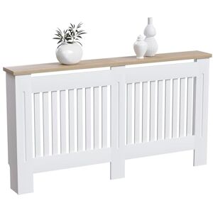 Vida Designs Arlington Radiator Cover White Modern Painted MDF Cabinet, Slats, Grill, Wood Top Shelf, Large (H: 83.3 / W: 152 / D: 19 cm) Vida Designs Arlington Radiator Cover White Modern Painted MDF Cabinet, Slats, Grill, Wood Top Shelf, Large (H: 83.3 / W: 152 / D: 19 cm)