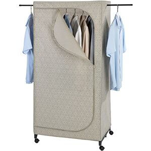 WENKO Balance Wardrobe with Wheels Mobile Wardrobe Folding, taupe, Kleiderschrank WENKO Balance Wardrobe with Wheels Mobile Wardrobe Folding, taupe, Kleiderschrank