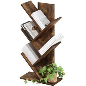 Furinno Tree Bookshelf 5-Tier Floor Standing Tree Bookcase, Amber Pine Furinno Tree Bookshelf 5-Tier Floor Standing Tree Bookcase, Amber Pine