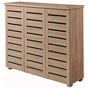 TAD TIMBER ART DESIGN UK Timber Art Design UK 5 Tier Shoe Storage Cabinet Organizer, Cabinet Shelving for Space Saving, 3 Door Cupboard Hallway Bedroom, Shoes Rack Unit Sonoma Oak W 114 x H 98.3 x D 33.6 cm TAD TIMBER ART DESIGN UK Timber Art Design UK 5 Tier Shoe Storage Cabinet Organizer, Cabinet Shelving for Space Saving, 3 Door Cupboard Hallway Bedroom, Shoes Rack Unit Sonoma Oak W 114 x H 98.3 x D 33.6 cm