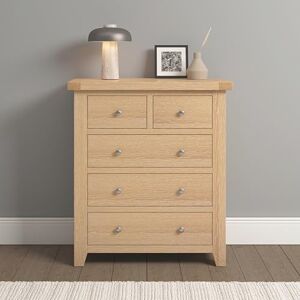 Seconique Windsor 3+2 Drawer Chest in Natural Oak Seconique Windsor 3+2 Drawer Chest in Natural Oak