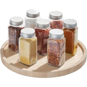 InterDesign iDesign EcoWood Spice Rack, Versatile Rotating Spice Storage Rack Made of Paulownia Wood, Wooden Spice Rack for Pantries, Cupboards, and Surfaces, Beige, 26.67/26.67/3.07 cm InterDesign iDesign EcoWood Spice Rack, Versatile Rotating Spice Storage Rack Made of Paulownia Wood, Wooden Spice Rack for Pantries, Cupboards, and Surfaces, Beige, 26.67/26.67/3.07 cm