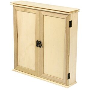 Rayher Small Cupboard with Pull-out Drawers, Drawer Storage Box, Natural Wood, 30.2x7.2x30.3cm, 62379000 Rayher Small Cupboard with Pull-out Drawers, Drawer Storage Box, Natural Wood, 30.2x7.2x30.3cm, 62379000