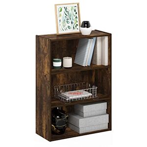Furinno PASIR Book Shelf, 3-Tier Bookshelf, Storage Shelves Bookcase, 9.7 x 23.7 x 31.5, for Living Room, Bedroom, Home Office, Amber PINE Furinno PASIR Book Shelf, 3-Tier Bookshelf, Storage Shelves Bookcase, 9.7 x 23.7 x 31.5, for Living Room, Bedroom, Home Office, Amber PINE